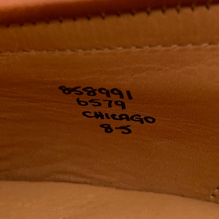 TRICKER'S Size 8.5 -Chicago- Brown Tan Leather Penny Loafers