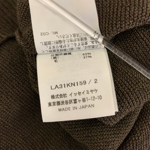 ISSEY MIYAKE Size M Brown Knit Short Sleeve T-Shirt