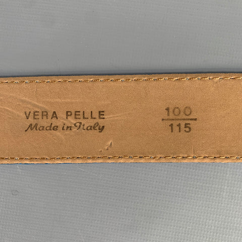 VERA PELLE Blue Leather Belt