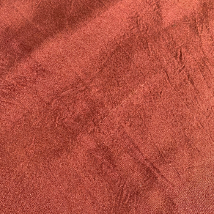 DRIES VAN NOTEN Brown Fuchsia Fringe Silk Scarf