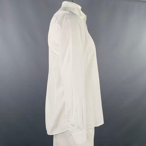 LOVA Size L White Tuxedo Long Sleeve Shirt