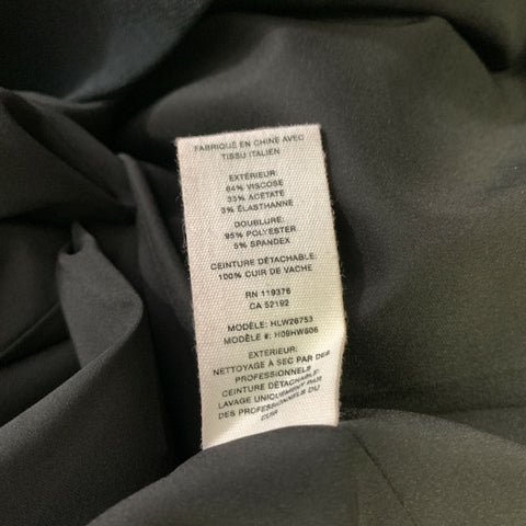 HELMUT LANG Size 4 Black Viscose Knee-Length Cocktail Dress