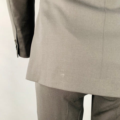 BAND OF OUTSIDERS Size XS Black Twill Wool Notch Lapel Suit