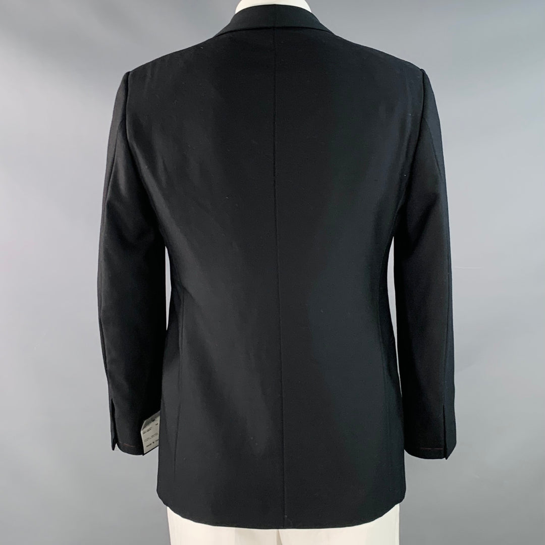 THE ARMOURY Size 42 Black Wool Shawl Collar Single Button Sport Coat