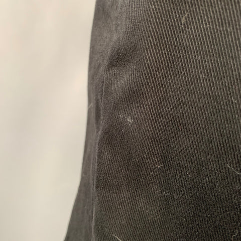 HELMUT LANG Size 38 Black Twill Cotton Distressed Jeans