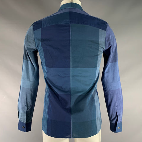 STEPHAN SCHNEIDER Size S Blue Checkered Cotton Button Up Long Sleeve Shirt