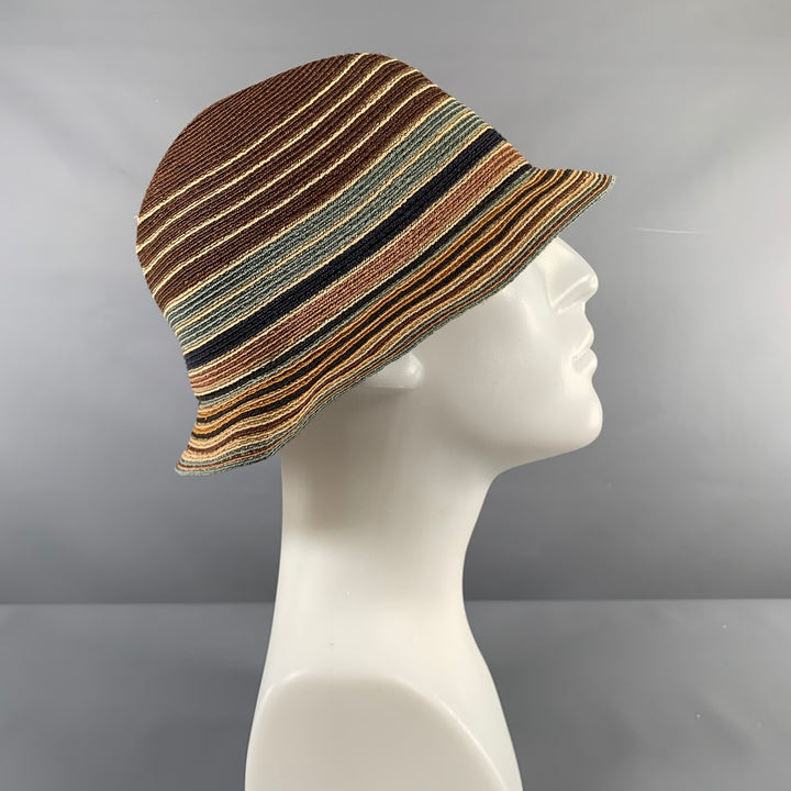 PAUL SMITH Size L Brown Beige Woven Hemp Hats
