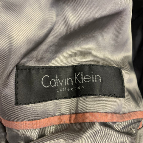 CALVIN KLEIN COLLECTION Size 41 Mauve Iridescent Cotton Sport Coat
