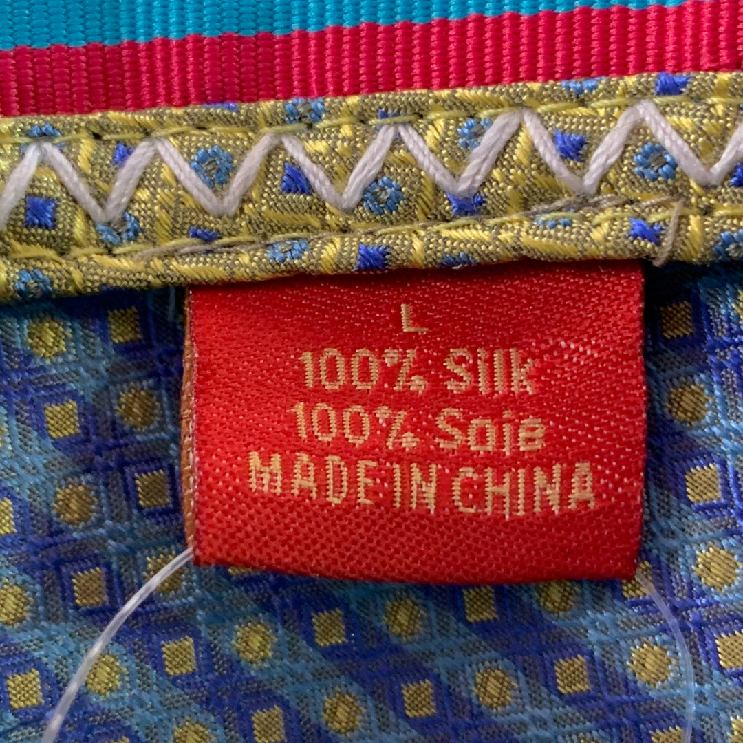 ROBERT GRAHAM Size L Green Plaid Silk Trilby Fedora