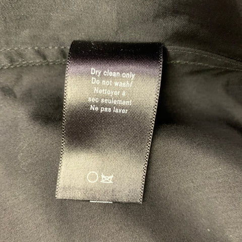 RAG & BONE Size M Black Navy Tencel Blend Asymmetrical Casual Top