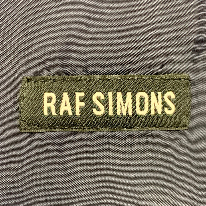 RAF SIMONS Size 42 Regular Navy Cotton Notch Lapel Sport Coat