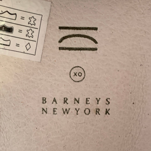 BARNEY'S NEW YORK Size 9.5 White Leather Low Top Rubber Sole Sneakers