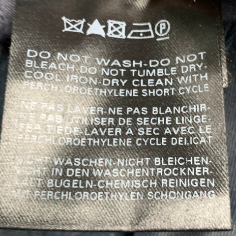 BELSTAFF Talla 34 Pantalón de vestir con bolsillos con solapa de algodón negro