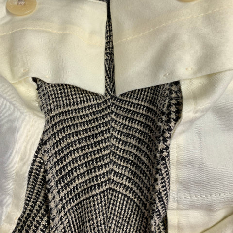 POLO by RALPH LAUREN Size 38 Regular Black Grey Glenplaid Notch Lapel Suit
