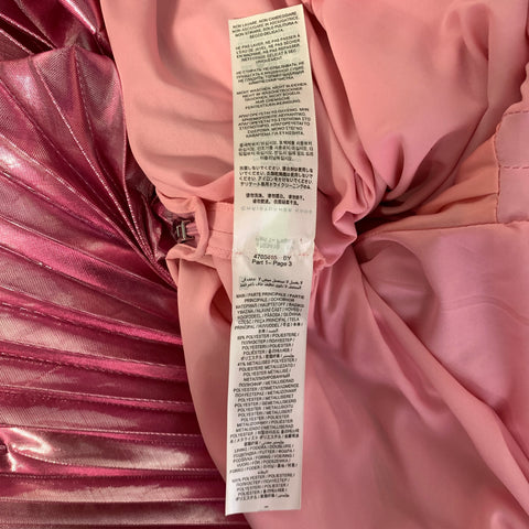 CHRISTOPHER KANE Size XS Pink Polyester Metallic A-Line Skirt