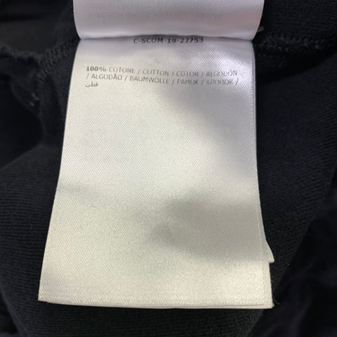 MONCLER Size L Black Terrycloth Cotton Drawstring Shorts
