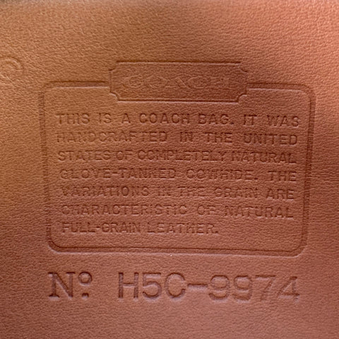 COACH Vintage One Size Brown Camel Leather Crossbody Handbag