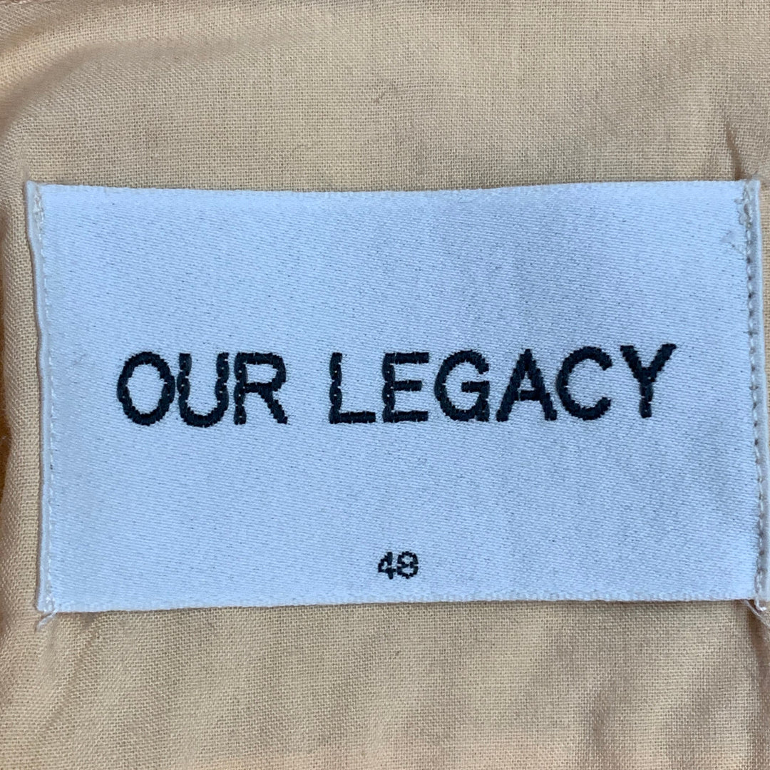 OUR LEGACY Size M Light Orange Cotton One Pocket Long Sleeve Shirt