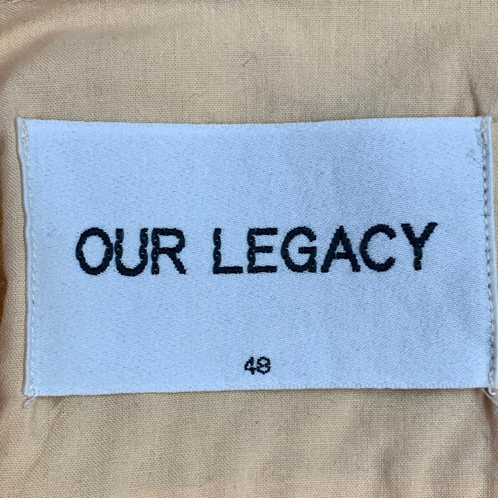 OUR LEGACY Size M Light Orange Cotton One Pocket Long Sleeve Shirt