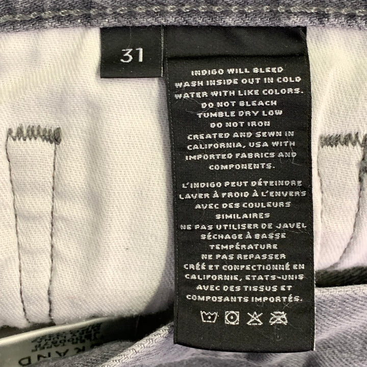 J.BRAND Size 31 Tyler Grey Cotton Blend Selvedge Denim Slim Tapered Jeans