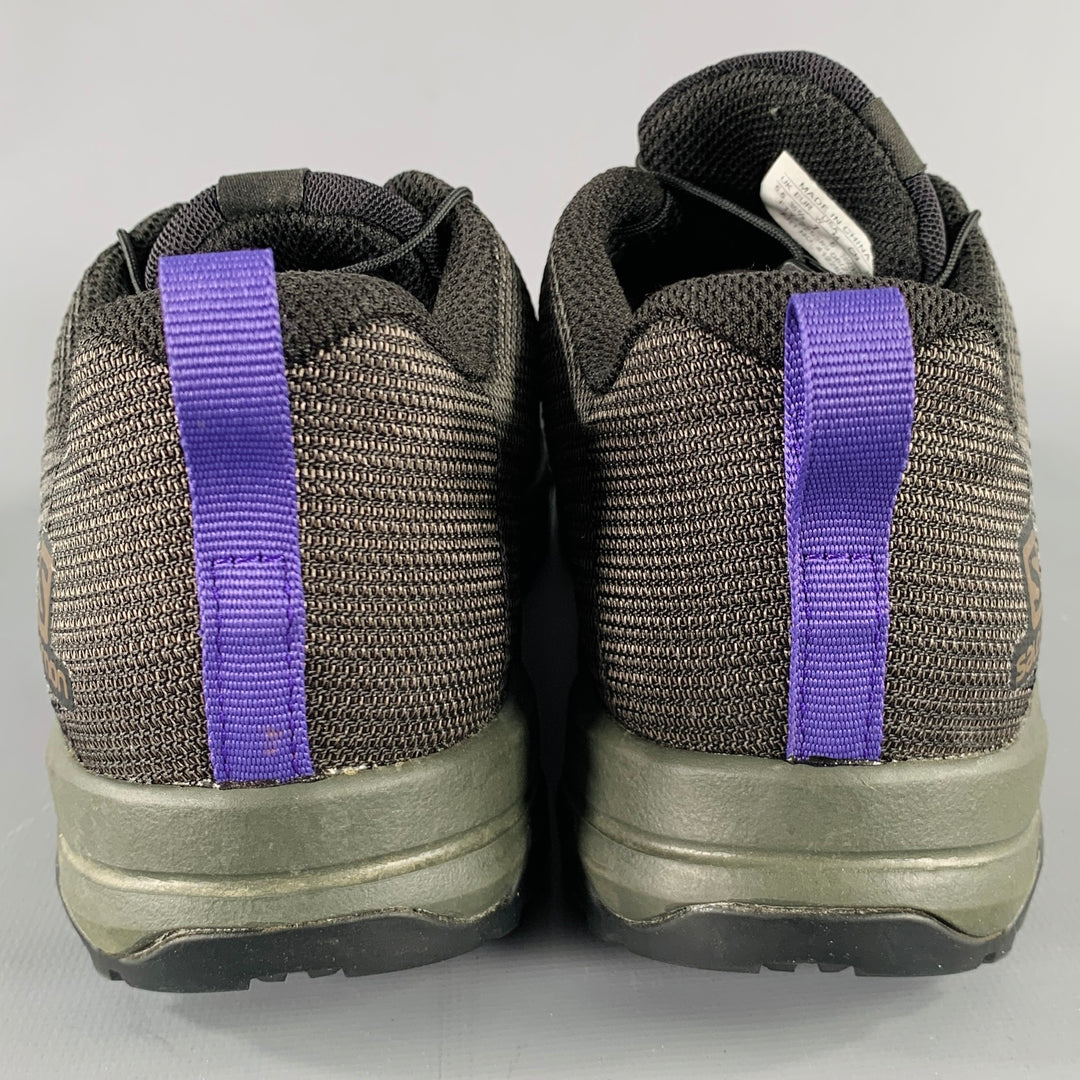 SALOMON Size -Outpro Matryx- Black Purple Polyamide Blend Slip On Sneakers