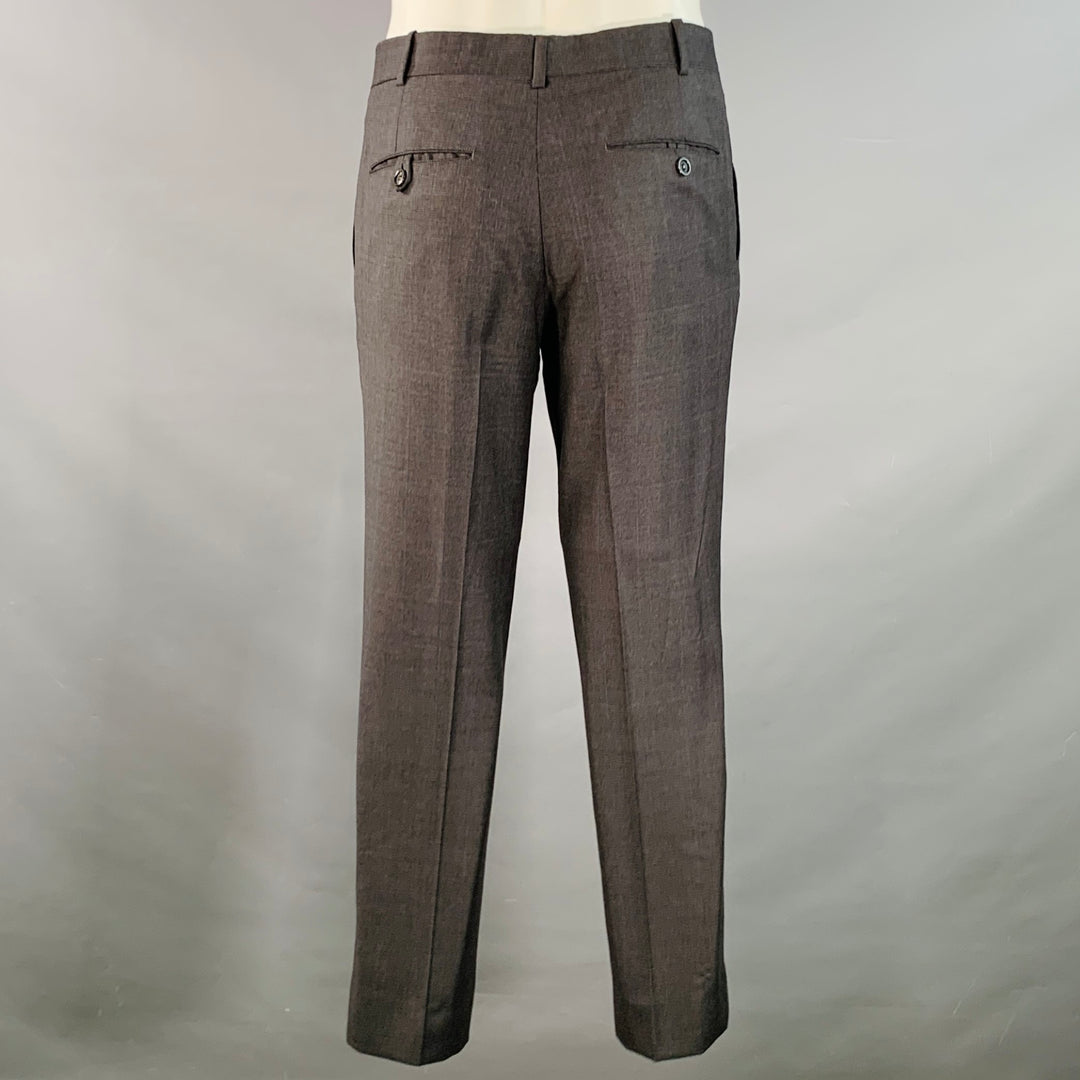 BAND OF OUTSIDERS Size 38 Regular Charcoal Grey Blue Glenplaid Wool Suit
