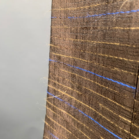 MARNI Size S Brown Blue Tan Silk Stripe A-Line Skirt