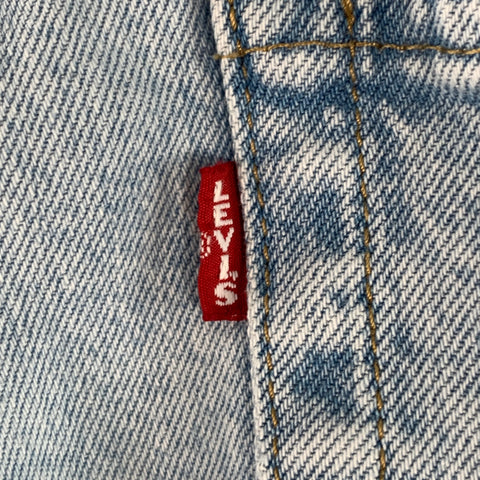 LEVI STRAUSS Size 32 Blue Cotton Five Pockets Straight Jeans