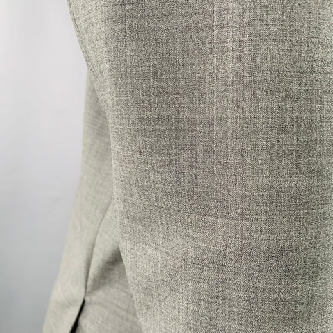 HUGO BOSS Size 38 Grey Virgin Wool Blend Single Breasted Sport Coat