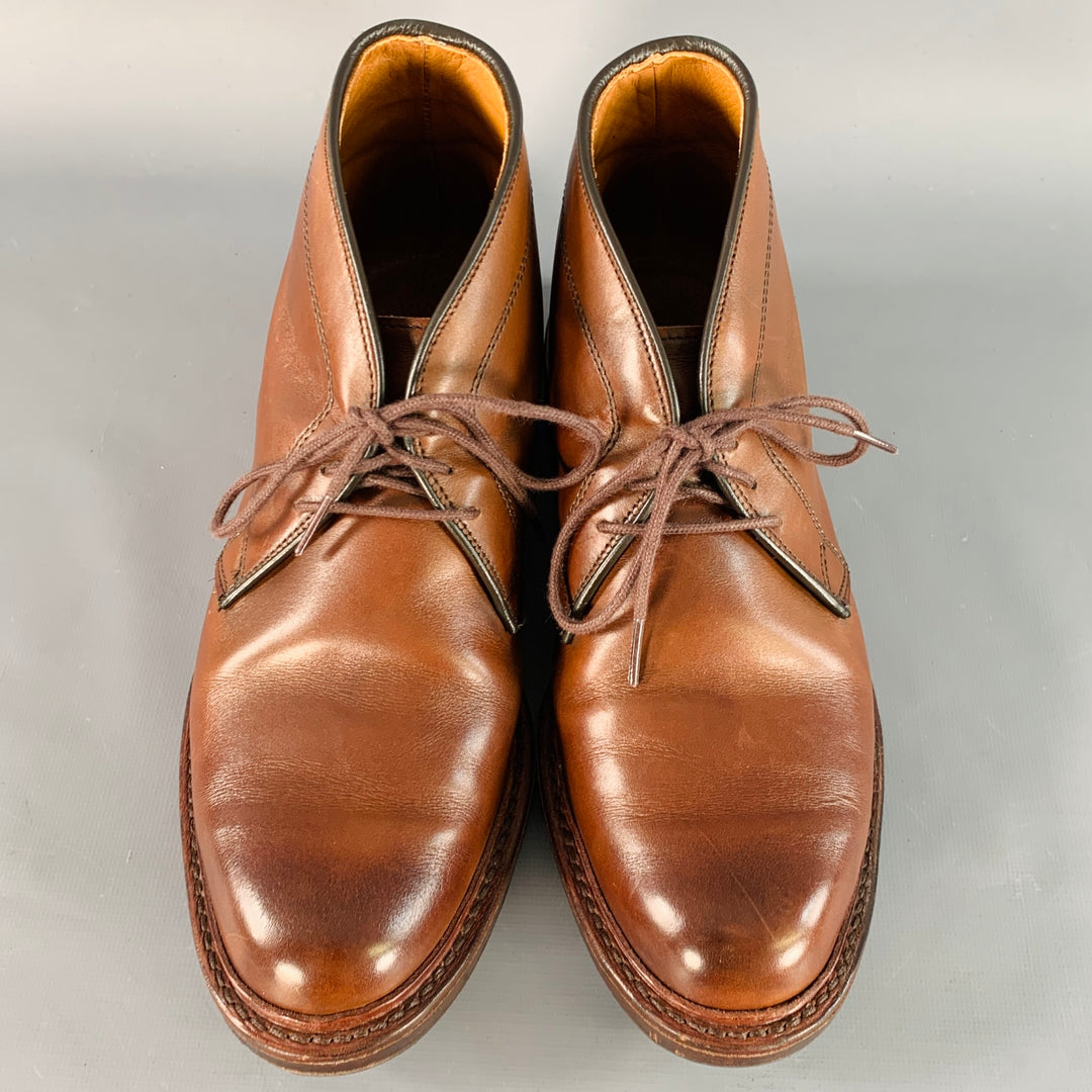 ALLEN EDMONDS Size 7 Dundee Brown Leather Chukka Ankle Boots