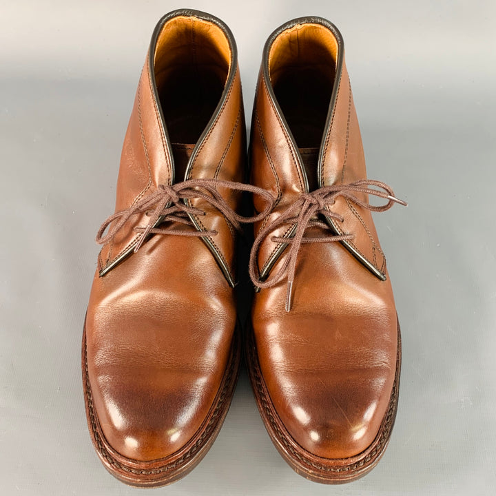 ALLEN EDMONDS Size 7 Dundee Brown Leather Chukka Ankle Boots