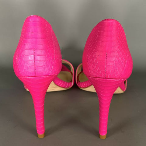 LOEFFLER RANDALL Size 9 Pink Embossed Pumps