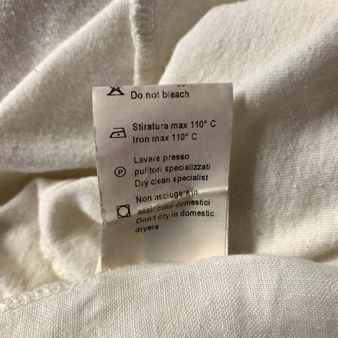 ANDREA YA'AQOV Size M Cream Cotton Oversized T Shirt