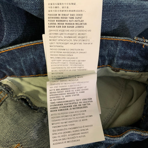 PRADA Size 36 Blue Indigo Wash Denim Button Fly Jeans