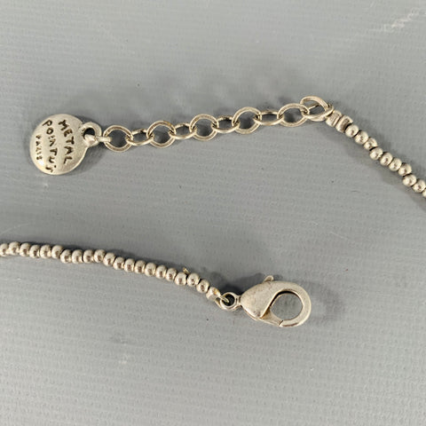 METAL POINTUS Silver Metal Circles Necklace