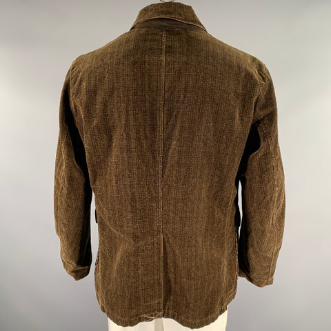RRL by RALPH LAUREN Size XL Brown Corduroy Cotton Notch Lapel Sport Coat