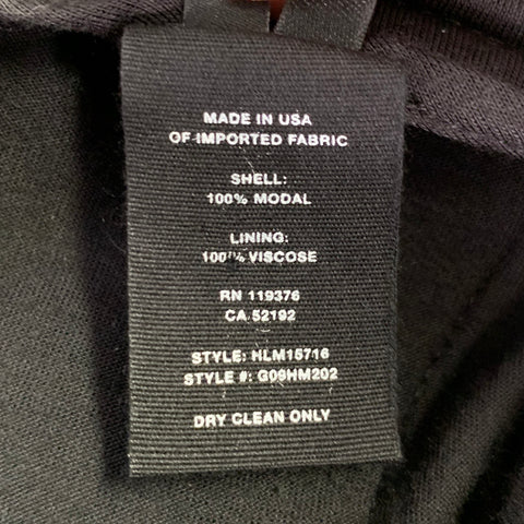HELMUT LANG Size 32 Black Modal Side Tabs Casual Pants