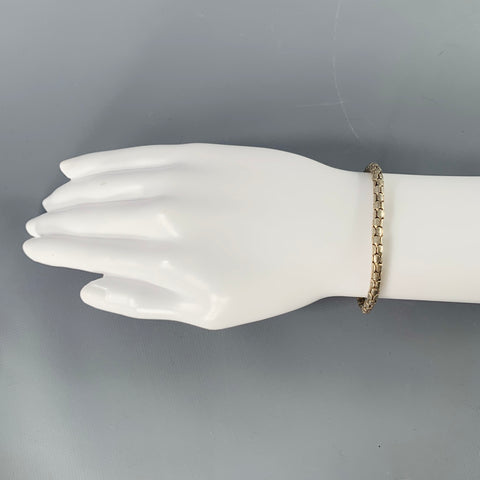 VINTAGE Silver Metal Chain Bracelet