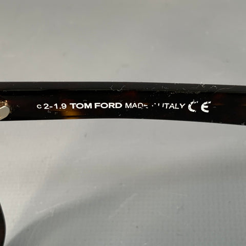 TOM FORD Brown Tortoiseshell Acetate Square Sunglasses