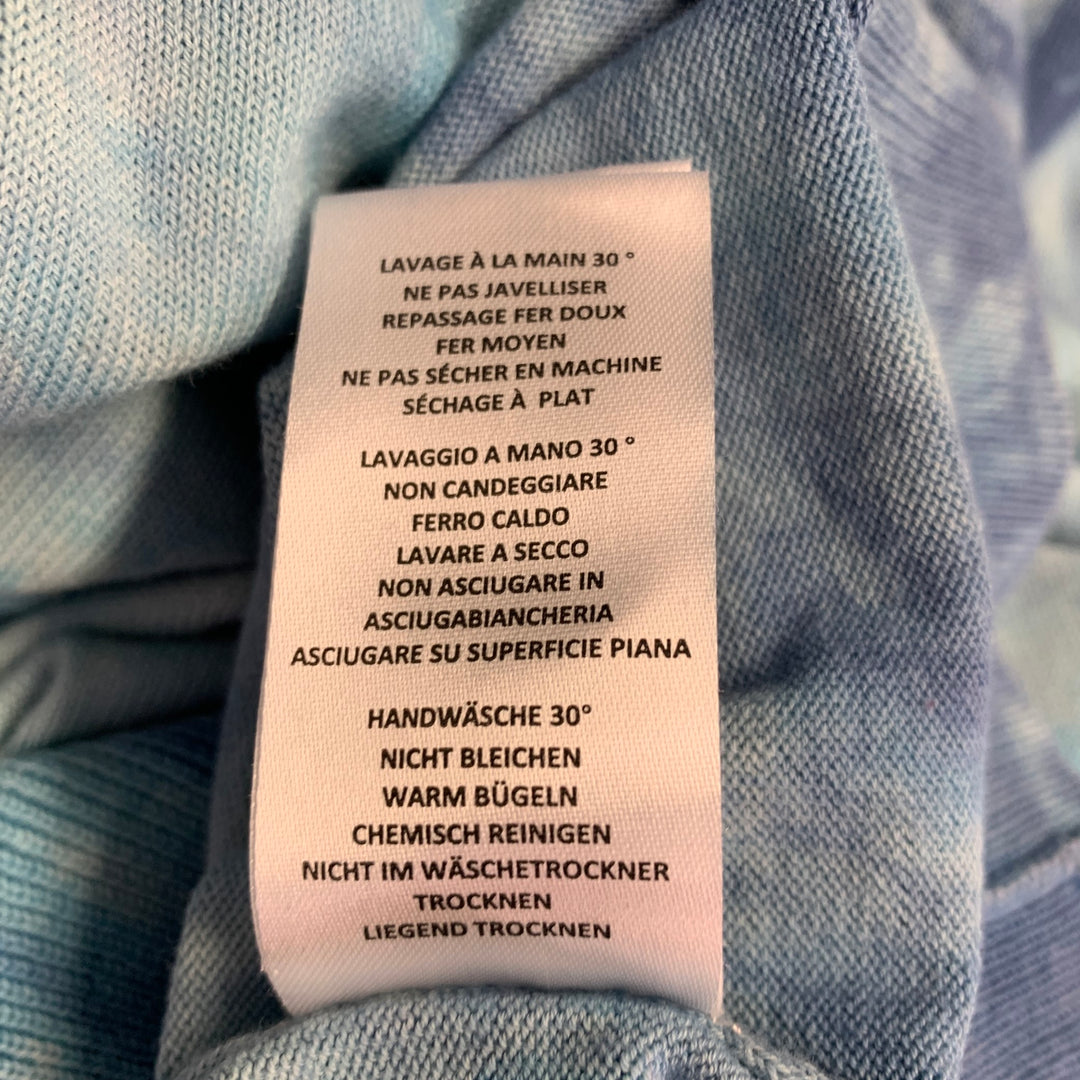 PS by PAUL SMITH Size L Blue Tie Dye Cotton Crew Neck Pullover