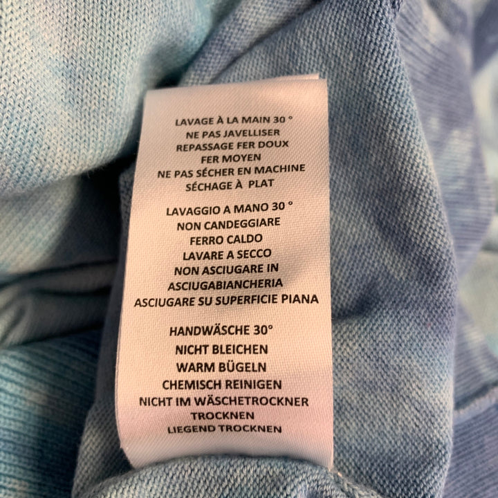 PS by PAUL SMITH Size L Blue Tie Dye Cotton Crew Neck Pullover