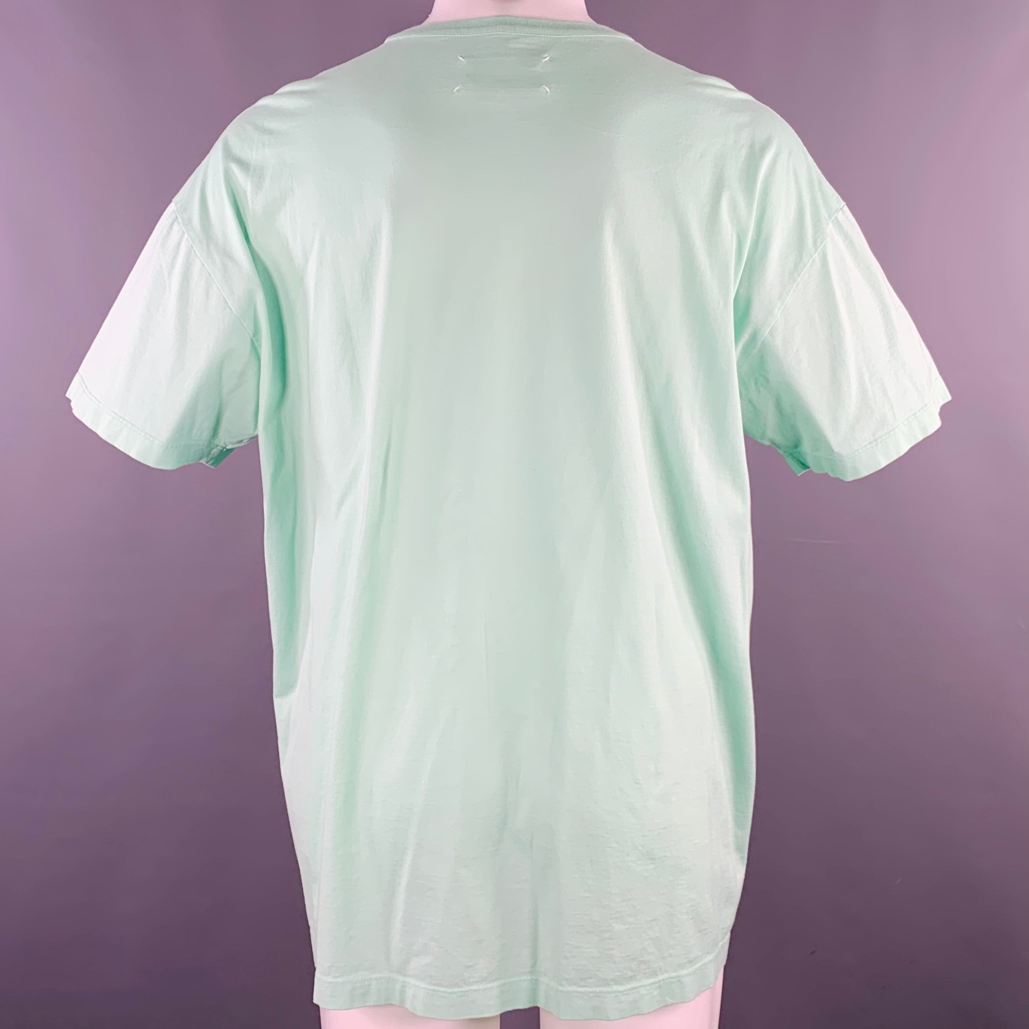 MAISON MARGIELA Size XS Green Mint Cotton Short Sleeve T