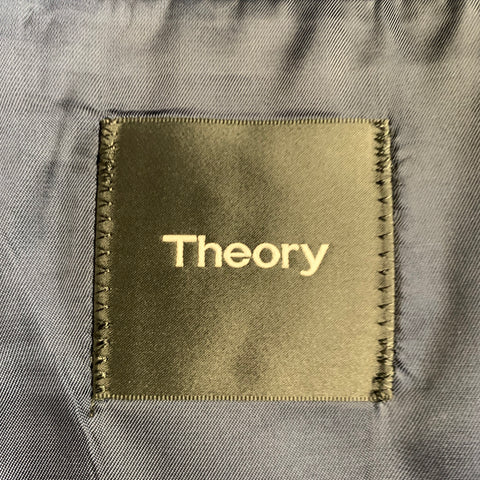 THEORY Size 38 Navy Wool Single Breasted Suit