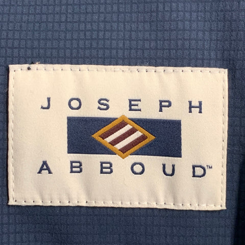 JOSEPH ABBOUD Size 40 Navy Polyester Blend Zip Up Snaps Coat