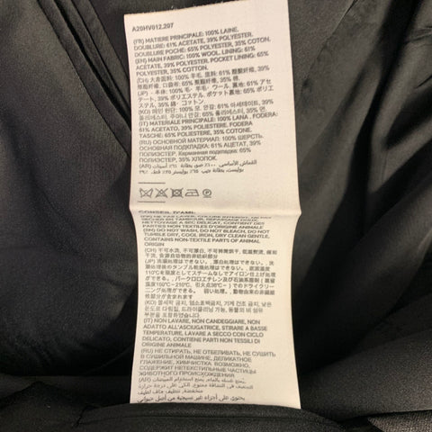 AMI Size 38 Grey Single Breasted Sport Coat