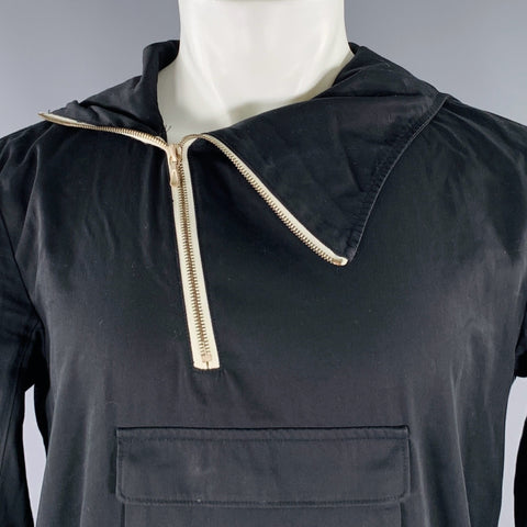 DIGAWEL Size M Black Cotton Hoodie Sweatshirt
