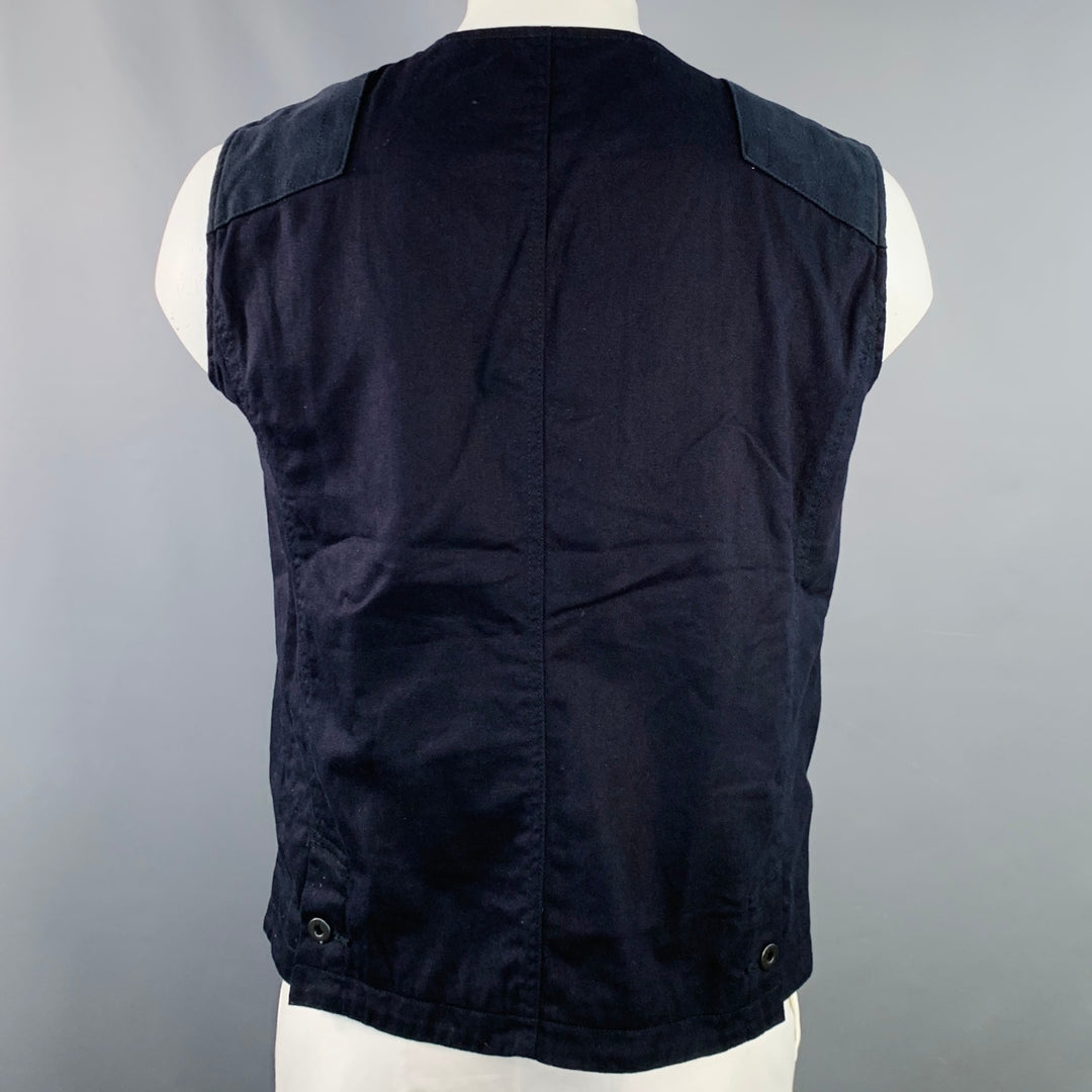 PALLET LIFE STORY Size L Navy Twill Cotton Utility Vest