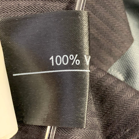 PATRICK COX Size 40 Grey Wool Flat Front Dress Pants