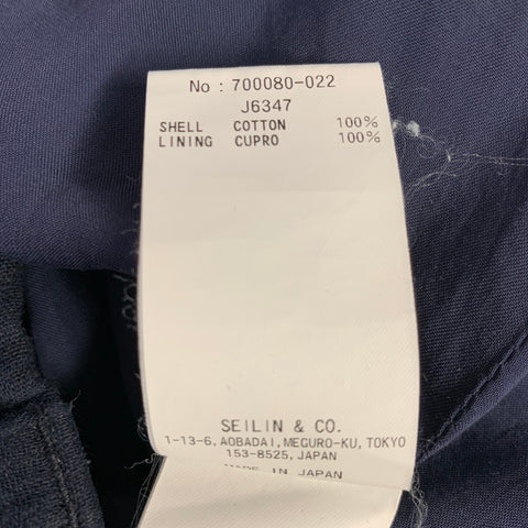 BLUE BLUE JAPAN Size M Blue Indigo Cotton Flat Front Casual Pants