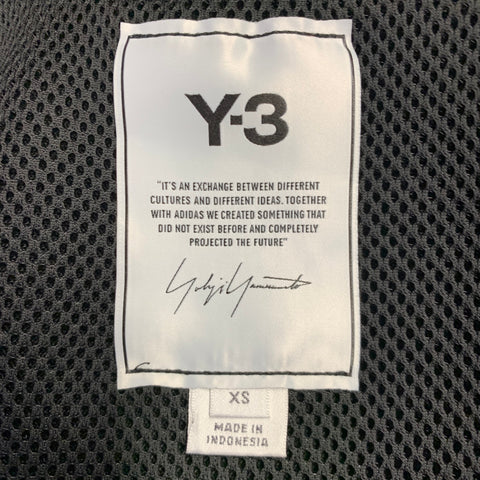 Y-3 Size XS Black Polyester Blend Zip Up Jacket